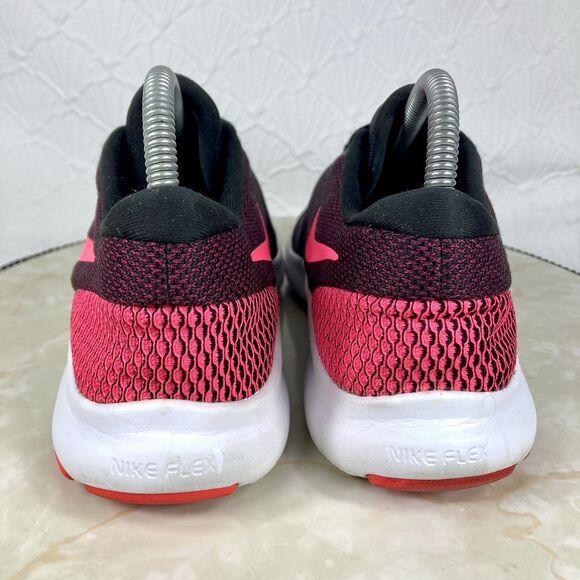 Nike Sneakers Womens 8 Black Pink Flex Experience RN 7 Workout Running Gym Shoes - Picture 8 of 12